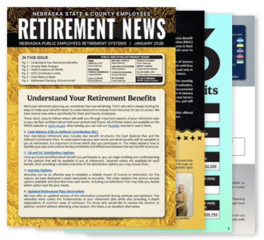 Cover of Retirement News State and County Employees 2026